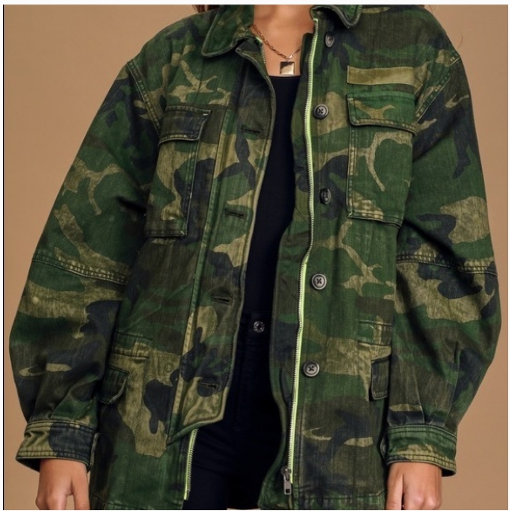 Free People Seize The Day camouflage army jacket - Picture 9 of 16